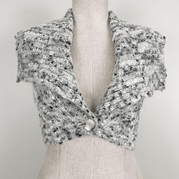 Bebe gray knit crop top - Picture 3 of 4